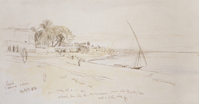 Esneh, Egypt by Edward Lear